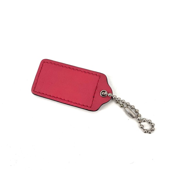 COACH Pink Large Leather Hang Tag Purse Accessory - Picture 2 of 3